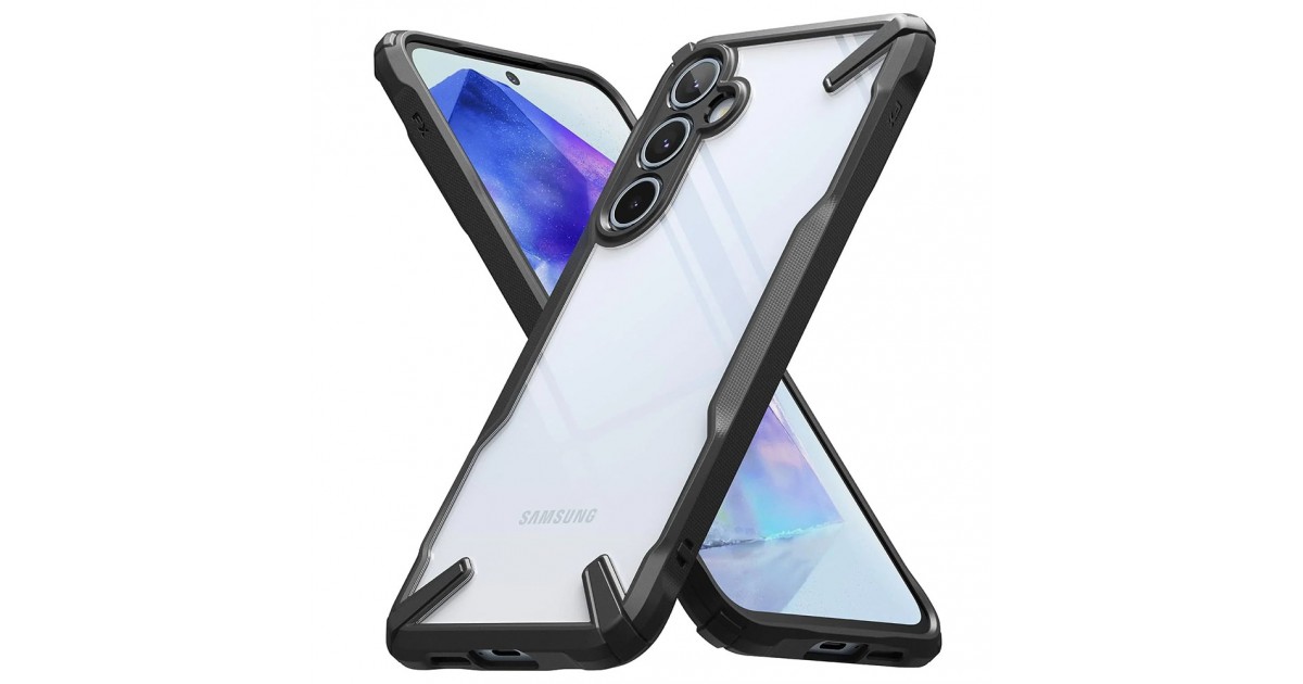 Husa pentru Samsung Galaxy A55 5G - Ringke Fusion X - Neagra