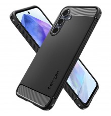 Husa pentru Samsung Galaxy A55 5G - Spigen Rugged Armor - Neagra