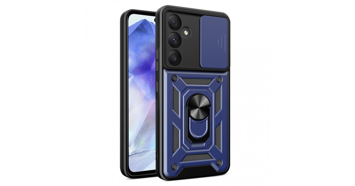 Husa pentru Samsung Galaxy A55 5G - Techsuit CamShield Series - Albastra