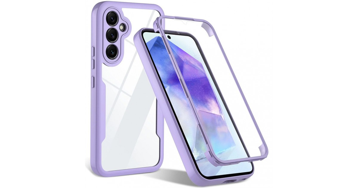 [PACHET 360] - Husa ColorVerse 360 + Folie de protectie -  Samsung Galaxy A55 5G  - Mov