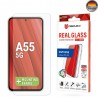 Folie pentru Samsung Galaxy A55 5G - Displex Real Glass + Case - Clear