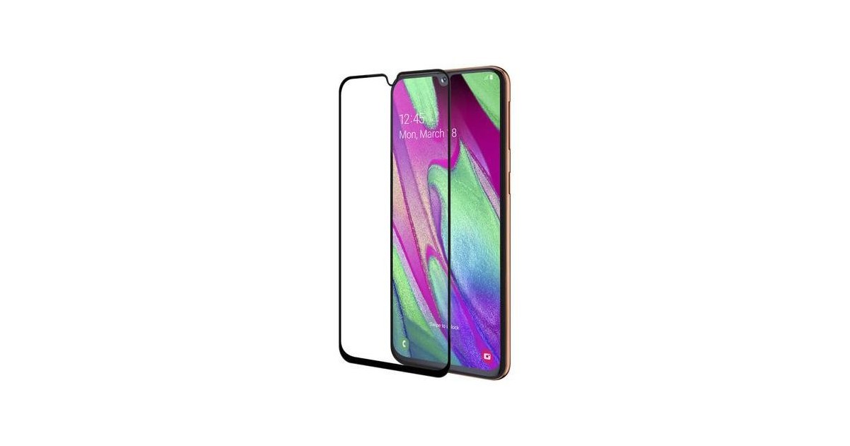 Folie Protectie Ecran pentru Samsung Galaxy A01 , Sticla securizata, Neagra