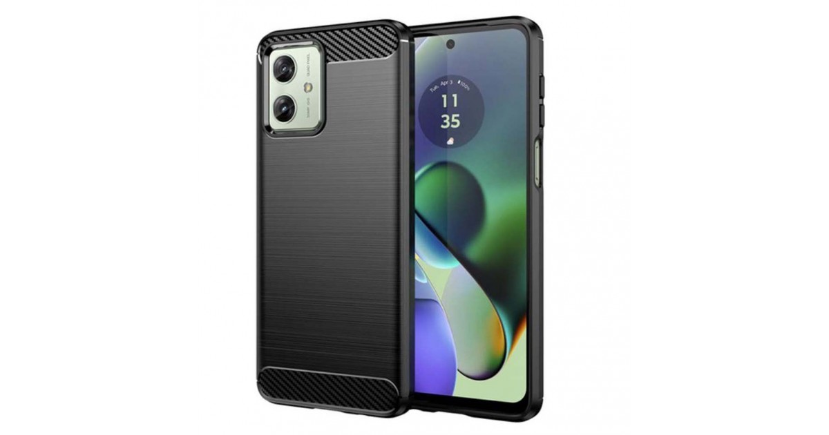 Husa pentru Motorola Moto G54 / Moto G54 Power Edition / Moto G64 - Techsuit Carbon Silicone - Neagra