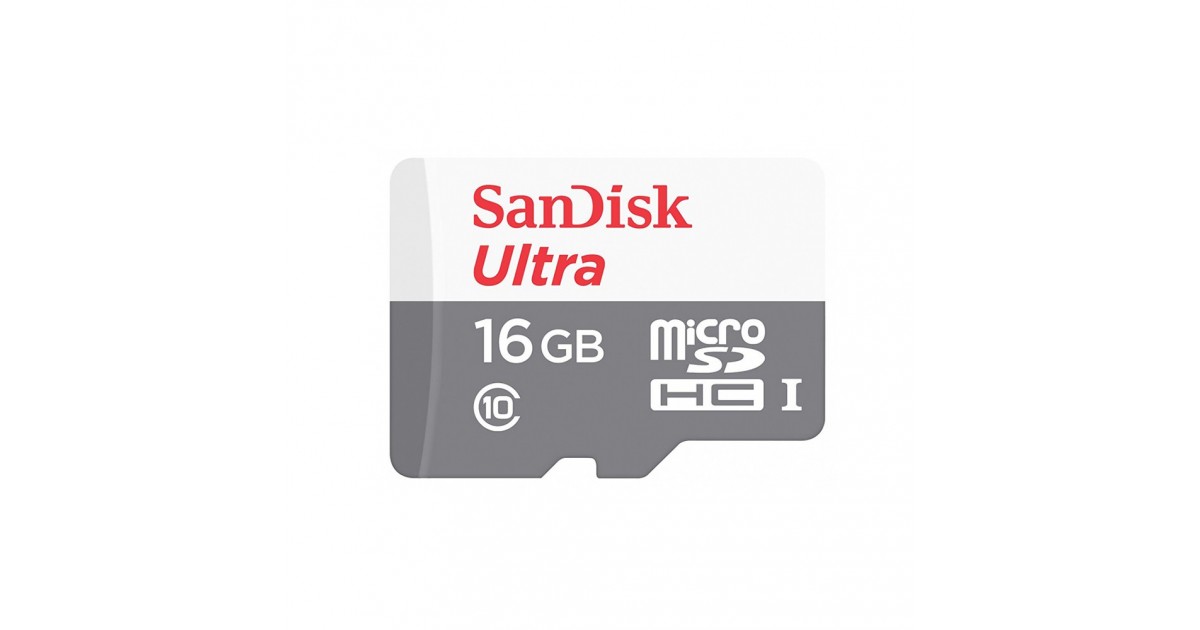 Card de Memorie, 16GB - SanDisk Ultra (SDSQUNS-016G-GN3MN) - Alb / Gray