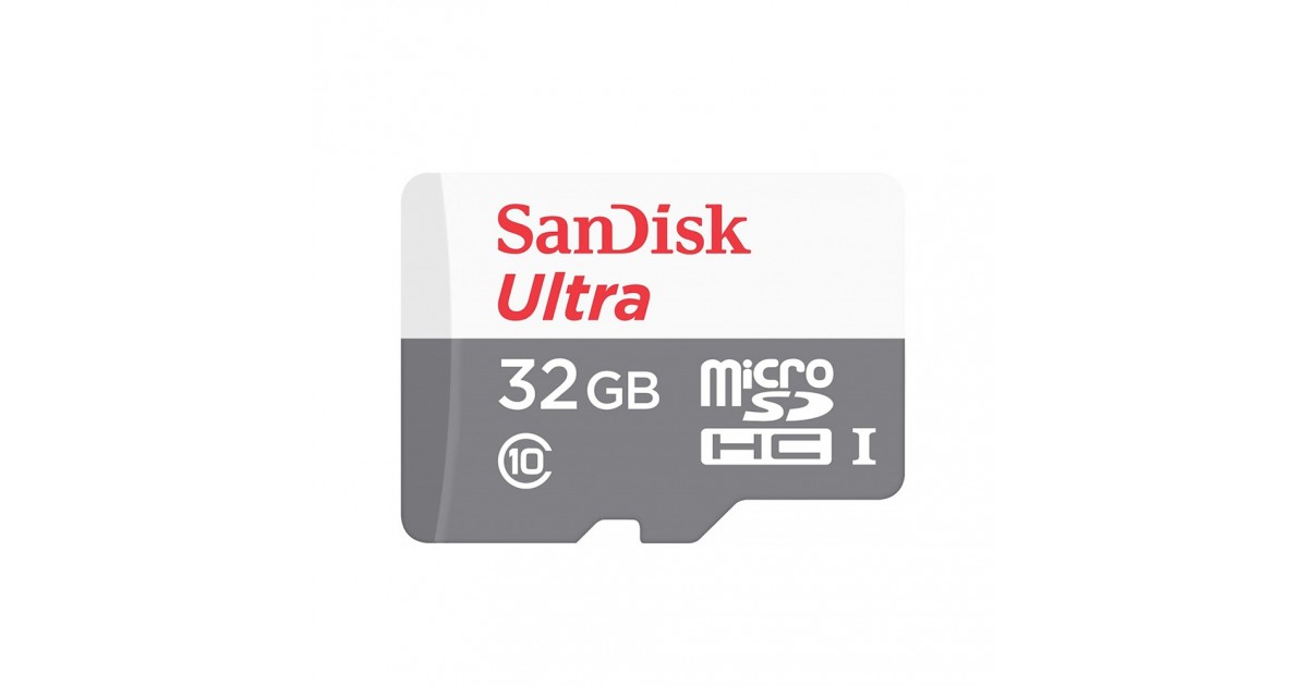 Card de Memorie, 32GB - SanDisk Ultra (SDSQUNR-032G-GN3MN) - Alb / Gray