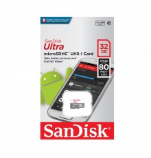 Card de Memorie, 32GB - SanDisk Ultra (SDSQUNR-032G-GN3MN) - Alb / Gray