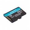 Card de Memorie, 64GB - Kingston Canvas Go Plus (SDCG3/64GBSP) - Negru