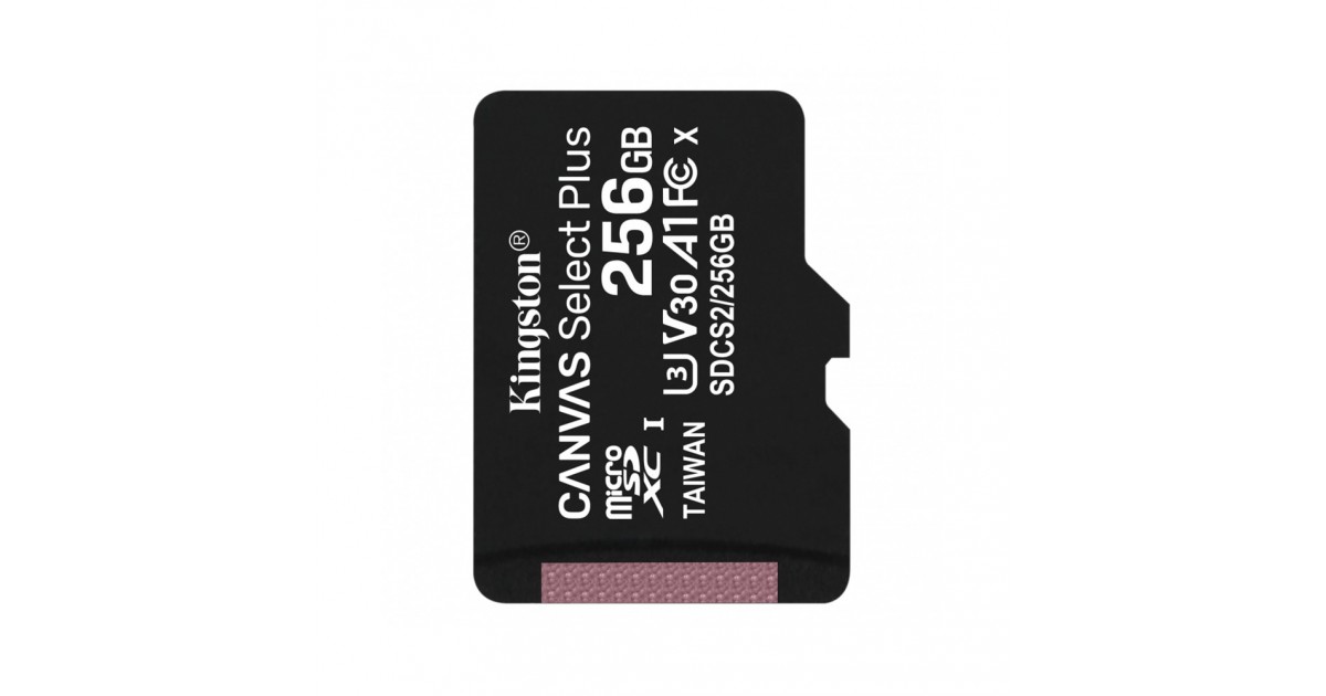 Card de Memorie, 256GB - Kingston Canvas Select Plus (SDCS2/256GBSP) - Negru