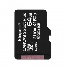 Card de Memorie cu Adaptor, 256GB - Kingston Canvas Select Plus (SDCS2/256GB) - Negru