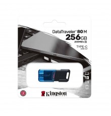 Stick de Memorie 256GB - Kingston DT80M (DT80M/256GB) - Negru and Albastru