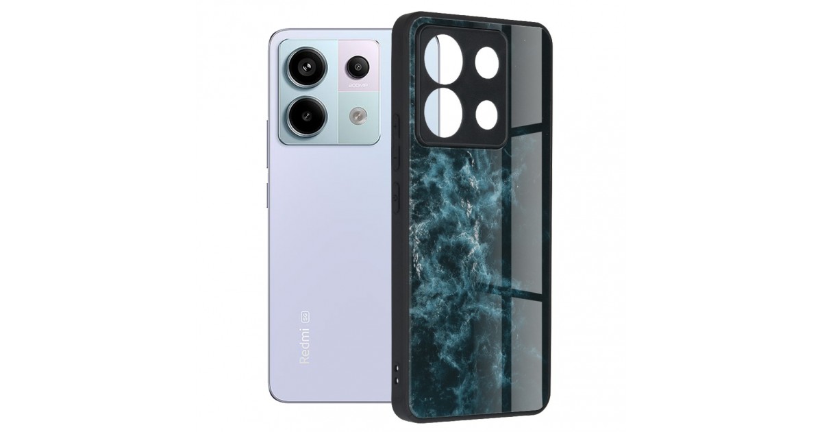 Husa pentru Xiaomi Redmi Note 13 Pro 5G / Poco X6 - Techsuit Glaze Series - Albastra Nebula