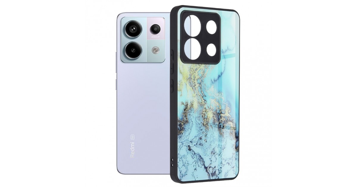 Husa pentru Xiaomi Redmi Note 13 Pro 5G / Poco X6 - Techsuit Glaze Series - Albastra Ocean