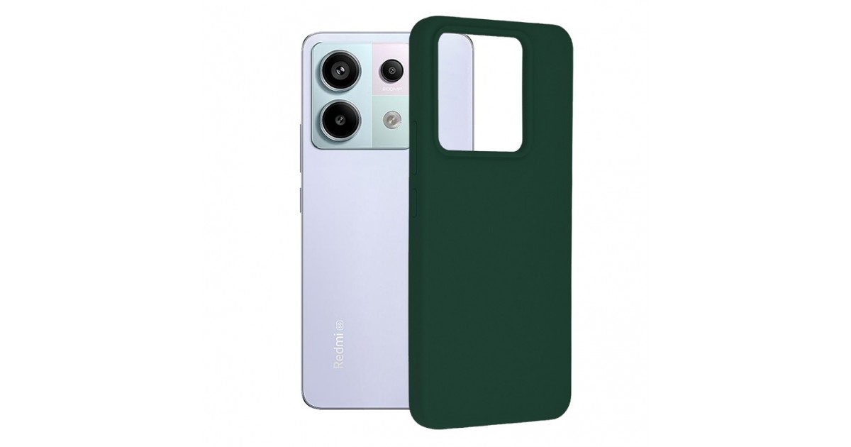 Husa pentru Xiaomi Redmi Note 13 Pro 5G / Poco X6 - Techsuit Soft Edge Silicone - Verde inchisa