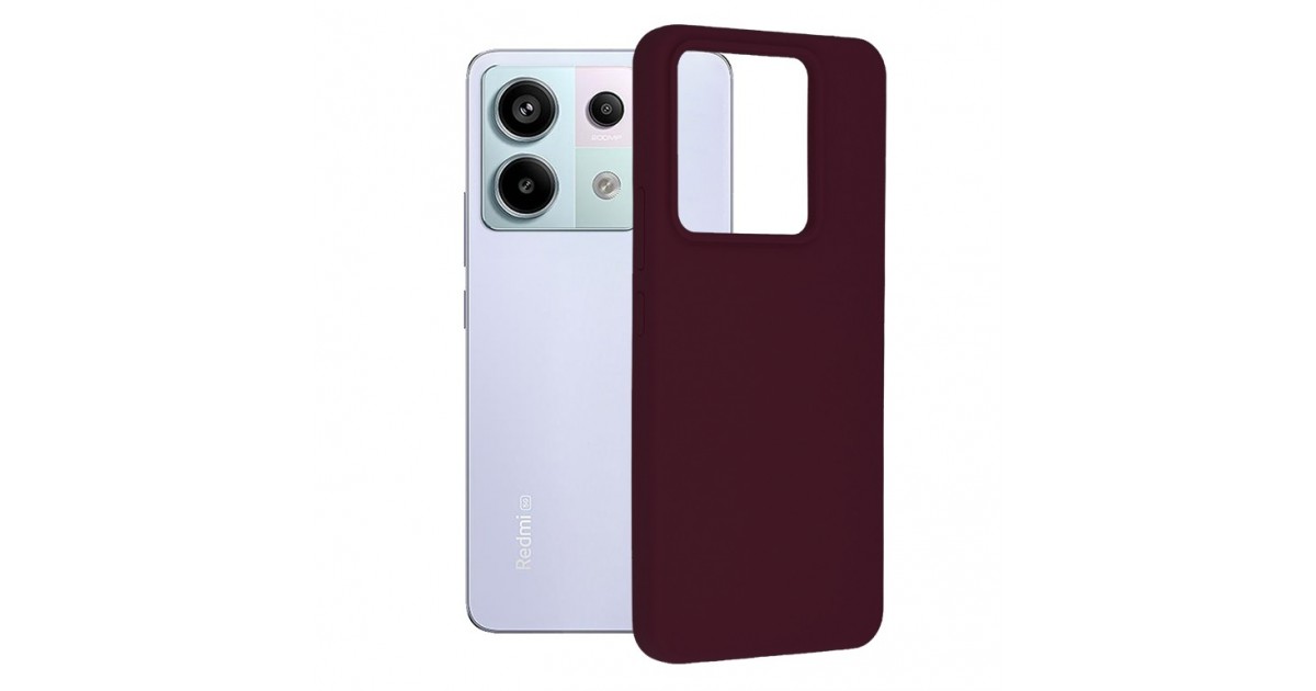 Husa pentru Xiaomi Redmi Note 13 Pro 5G / Poco X6 - Techsuit Soft Edge Silicone - Plum Violet