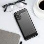 Husa Tpu Carbon Fibre pentru Samsung Galaxy S20, Neagra