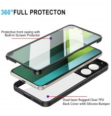 [PACHET 360] - Husa ColorVerse 360 + Folie de protectie -  Xiaomi Redmi Note 13 Pro 5G / Poco X6  - Negru