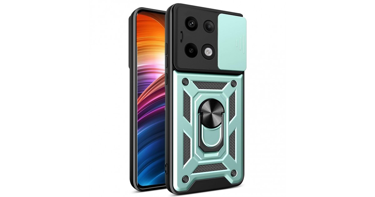 Husa pentru Xiaomi Redmi Note 13 Pro 5G / Poco X6 - Techsuit CamShield Series - Verde