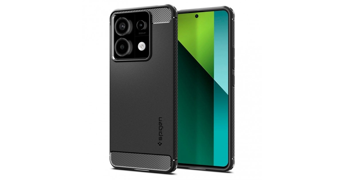 Husa pentru Xiaomi Redmi Note 13 Pro 5G / Poco X6 - Spigen Rugged Armor - Neagra