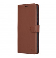 Husa pentru Samsung Galaxy A05s - Techsuit Leather Folio - Maro