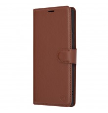 Husa pentru Samsung Galaxy S24 Ultra - Techsuit Leather Folio - Maro