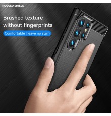 Husa pentru Samsung Galaxy S24 Ultra - Techsuit Carbon Silicone - Albastra