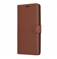 Husa pentru Motorola Moto G84 - Techsuit Leather Folio - Maro