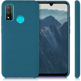 Husa Silicon Huawei P Smart (2020), interior din microfibra, Dark Blue