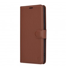 Husa pentru Samsung Galaxy A35 5G - Techsuit Leather Folio - Maro