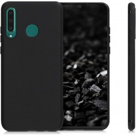 Husa Silicon pentru Huawei P40 Lite E / Huawei Y7P black, cu interior din microfibra, Neagra