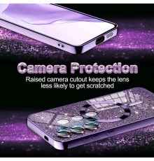 Husa pentru Samsung Galaxy S24 - Techsuit Luxury Glitter MagSafe - Light Mov