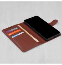 Husa pentru Xiaomi Redmi Note 13 Pro 5G / Poco X6 - Techsuit Leather Folio - Maro