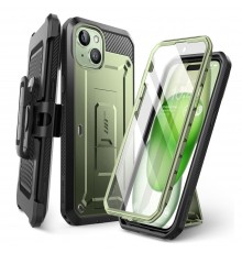 Husa pentru iPhone 15 - Techsuit Luxury Glitter MagSafe - Light Verde