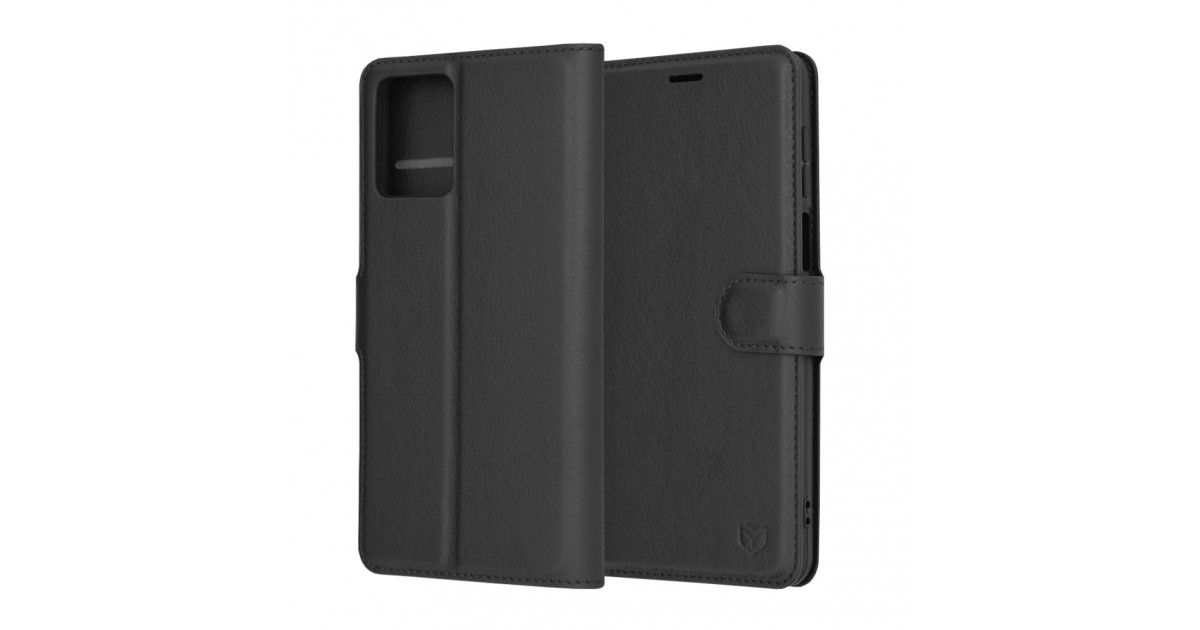 Husa pentru Motorola Moto G54 - Techsuit Leather Folio - Neagra