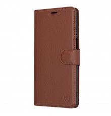 Husa pentru Motorola Moto G54 - Techsuit Leather Folio - Maro