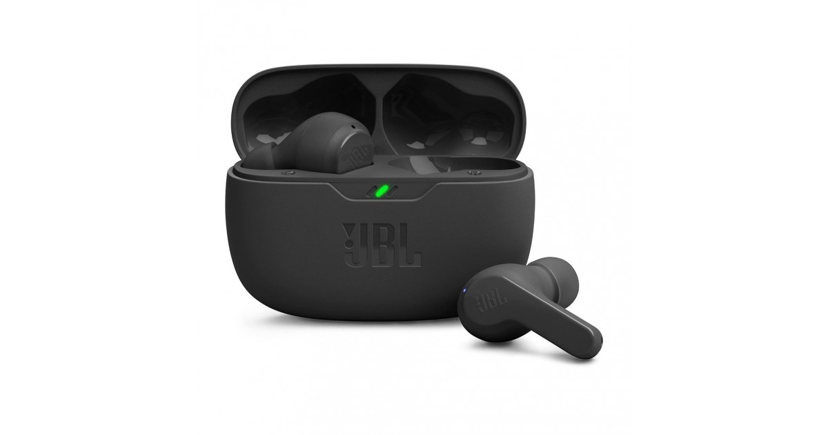 Casti in-ear Bluetooth cu microfon TWS - JBL (Wave Beam) - Negru