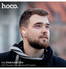 Casti Bluetooth TWS, Bluetooth 5.3, Voice Assistant - Hoco (EQ2) - Negru