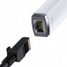 Adaptor USB-C la RJ45 Lan Port, 100Mbps - Baseus Lite Series (WKQX000202) - Alb