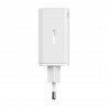 Incarcator pentru Priza 2x USB, 2x Type-C, 65W + Cablu Type-C la Type-C - Baseus (P10162701213-00) - Alb