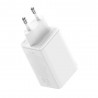 Incarcator pentru Priza 2x USB, 2x Type-C, 65W + Cablu Type-C la Type-C - Baseus (P10162701213-00) - Alb