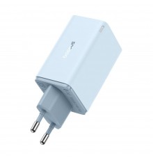 Incarcator pentru Priza 2x USB, 2x Type-C, 65W + Cablu Type-C la Type-C - Baseus (P10162701313-00) - Albastru
