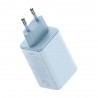Incarcator pentru Priza 2x USB, 2x Type-C, 65W + Cablu Type-C la Type-C - Baseus (P10162701313-00) - Albastru