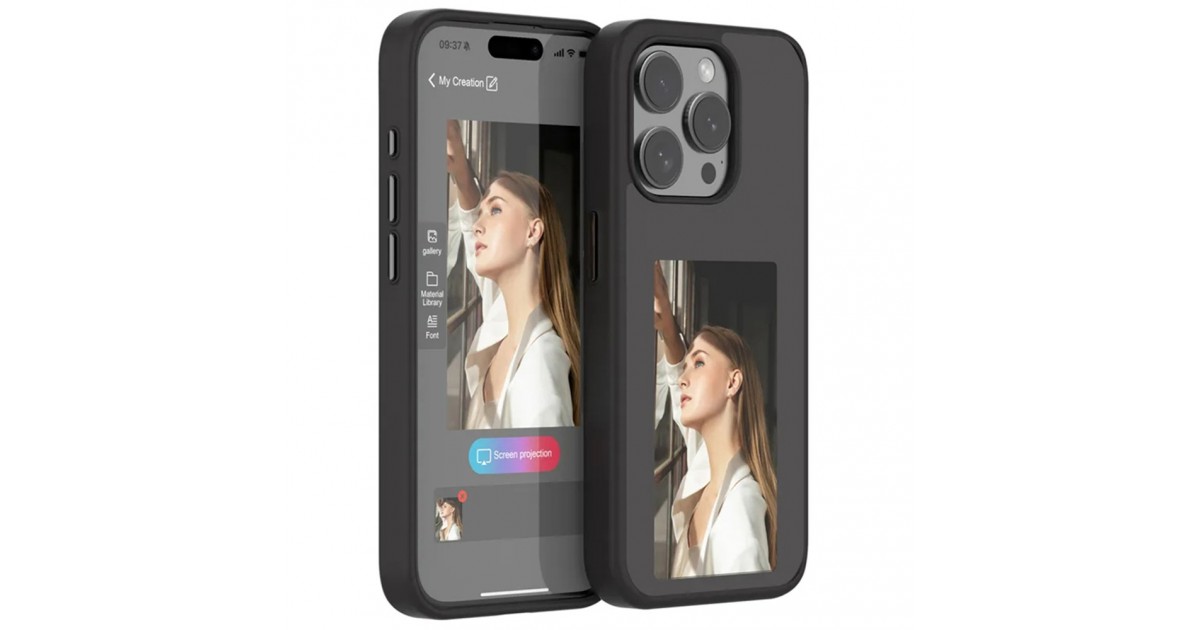 Husa pentru iPhone 15 Pro Max - Techsuit SmartScreen NFC - Neagra