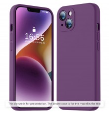 Husa pentru iPhone 15 Pro - Techsuit Soft Edge Silicone - Plum Violet