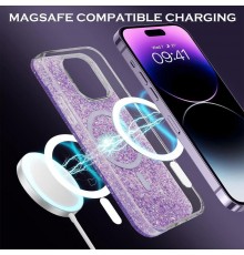 Husa pentru iPhone 11 - Techsuit Sparkly Glitter - Alba