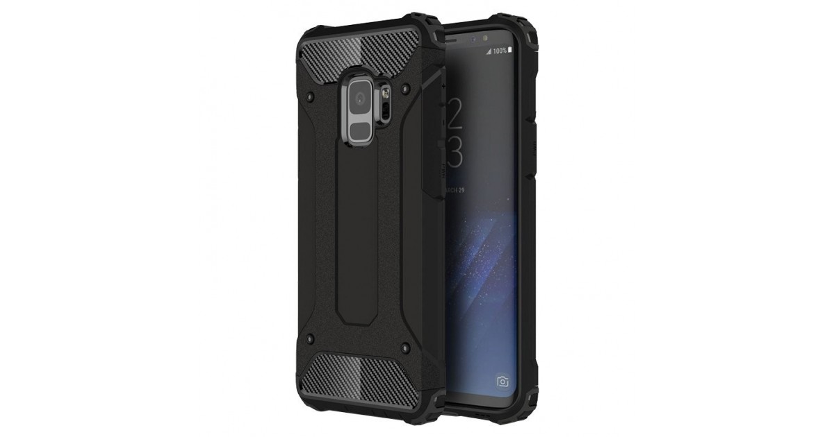 Husa Tpu Hybrid Armor pentru Samsung S9 , Neagra