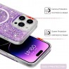 Husa pentru iPhone 15 - Techsuit Sparkly Glitter MagSafe - Roz