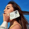 Husa pentru iPhone 15 Pro Max - Techsuit Sparkly Glitter MagSafe - Magenta