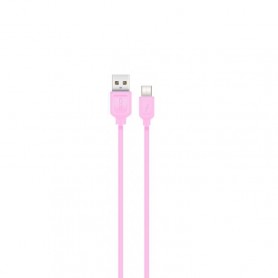 Cablu de date - XO NB36 - Usb Type-C, 2.1A, 100cm, Roz