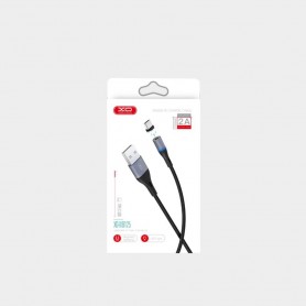 Cablu de date, magnetic, XO NB125 USB Type-C, 2A, 1m, Negru