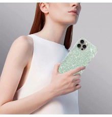 Husa pentru Motorola Moto G54 - Techsuit Sparkly Glitter - Alba